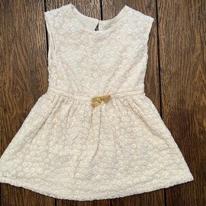 4T toddler girl white dress